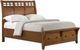 Elements International Gage 3-Piece Chestnut Queen Storage Sleigh Bedroom Set-1