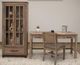 International Furniture Direct Natural Parota Brown Cappuccino Desk-1