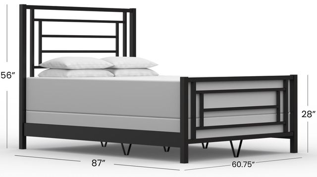 Wesley Allen Customizable Sunset Queen Iron Bed-1