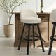 Armen Living Erika Black/Cream Barstool-1