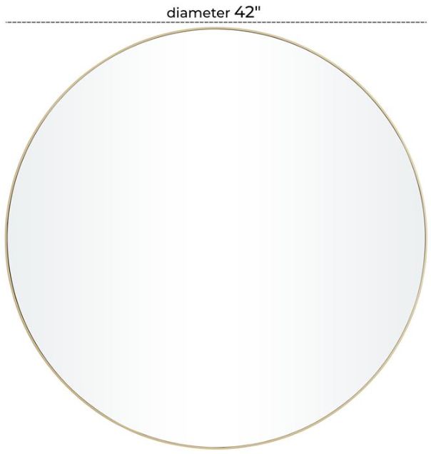 Deco Marche Gold Large Thin Minimalistic Frame Mirror-3