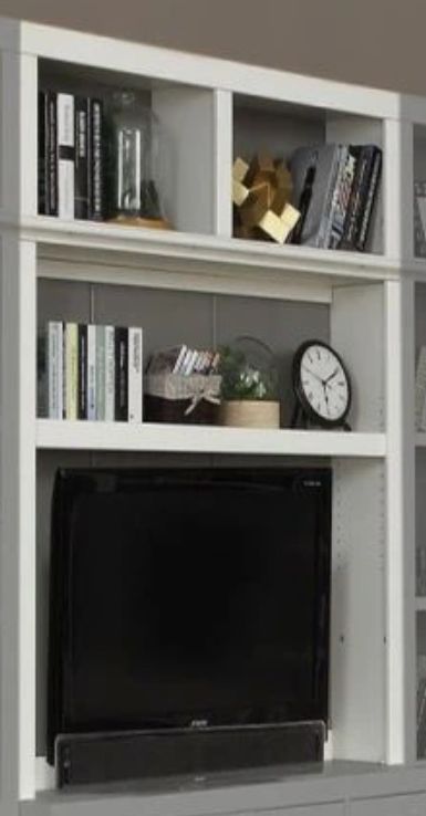 Parker House® Catalina Cottage White 56" Bookcase TV Hutch-0