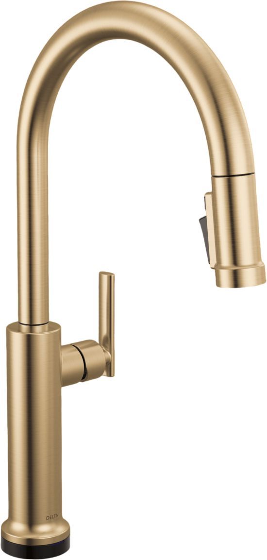 Delta Altado™ Champagne Bronze Touch2O® Technology Bar/Preparation Kitchen Faucet with Touchless Technology-0