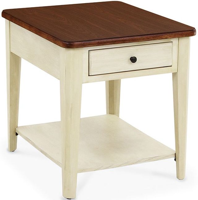 Peters-Revington™ Casual Choices™ Walnut End Table with Pistachio Base-0