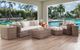 Braxton Culler Paradise Driftwood Synthetic Rattan Outdoor Chairside Table-1