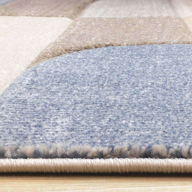 Kalora Interiors Folio Blue/Grey 5'x8' Area Rug-1