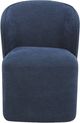 Moe's Home Collection Larson Navy Blue Rolling Dining Chair-1