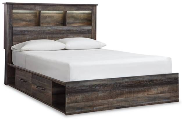 Signature Design by Ashley® Drystan 6-Piece Brown Queen Bookcase Bedroom Set-1