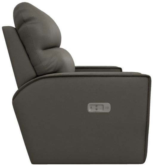 La-Z-Boy® Maddox Dove Gray Power Reclining Chair and a Half with Headrest-3