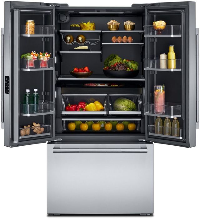 JennAir® NOIR™ 36" 24.76 Cu. Ft. Stainless Steel Counter Depth French Door Refrigerator with Internal Dispenser-2