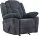 Primo™ International Anakin Dark Grey Upholstered Manual Rocker Recliner with Lever-0