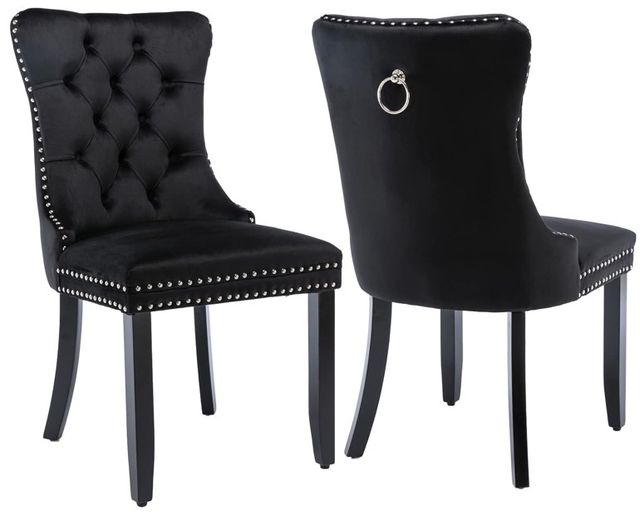 Crown Mark Arabella Black Accent Chair-2