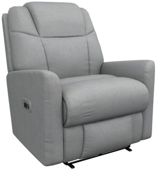 La-Z-Boy® Sparrow Bluestone Power Wall Recliner with Headrest and Lumbar-0