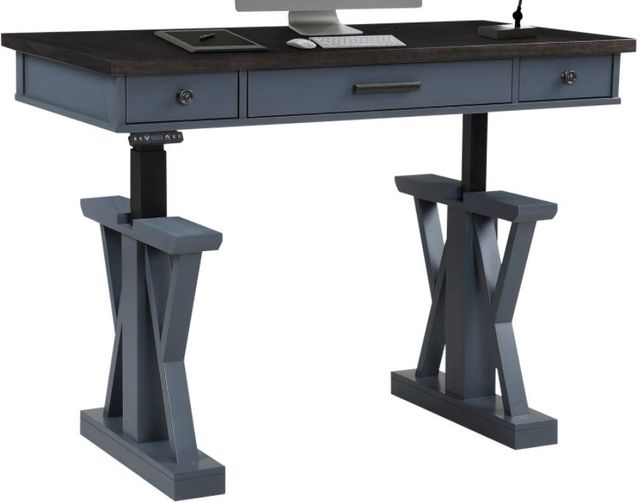 Parker House® Americana Modern Denim/Sable Power Lift Desk-1