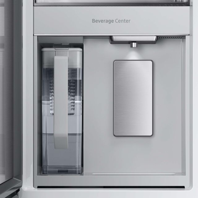 Samsung Bespoke 36" 22.8 Cu. Ft. White Glass French Door Refrigerator-3