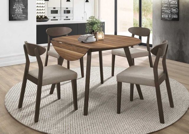 Mazin Furniture Beane Two-Tone Round Dining Table-2