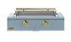 Caliber™ Rockwell Social 42" Bluestone Built-In Natural Gas Outdoor Griddle with Brass Hardware-0