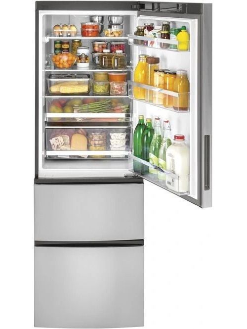 GE® 11.9 Cu. Ft. Stainless Steel Counter Depth Bottom Freezer Refrigerator-2