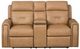 Flexsteel® Felix Toasted Almond Leather Power Reclining Loveseat with Console, Power Headrest and Lumbar-5