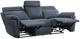Homelegance® Clifton Blue Double Manual Reclining Sofa-2
