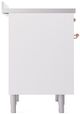 Ilve® Nostalgie II Series 36" White Pro Style Induction Range-4