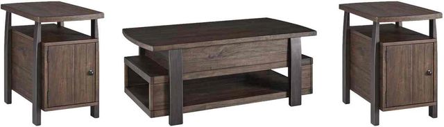 Signature Design by Ashley® Vailbry 3-Piece Brown Living Room Table Set-0