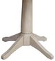 John Thomas Furniture® Dining Essentials Taupe Gray Drop Leaf Table Top with Taupe Gray Transitional Pedestal Base-2