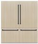 ZLINE Autograph Edition 72" 39.6 Cu. Ft. Panel Ready Built In French Door Refrigerator with Matte Black Accents-0
