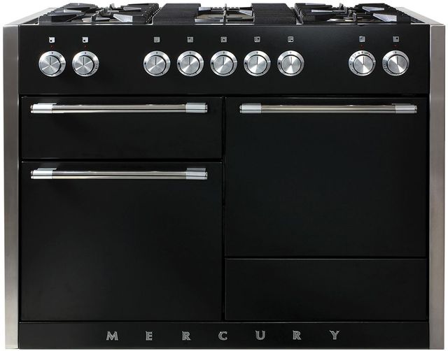 AGA™ Mercury 48" Matte Black Pro Style Dual Fuel Range-0