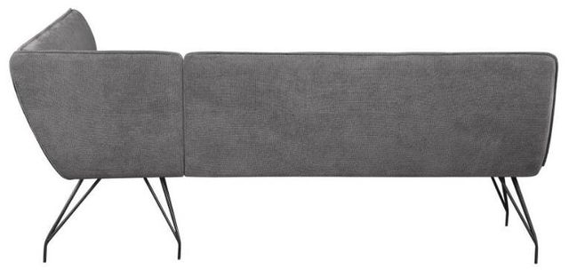 Coaster® Dodson Gray Fabric Upholstered L-Shaped Nook Dining Bench-3