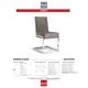 Korson Furniture Abby Dove Gray/Chrome Side Chair-3