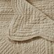 Olliix by Madison Park Tuscany Khaki Oversized Quilted Throw with Scalloped Edges-3