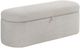 Crown Mark Philipa Oatmeal Tweed Storage Bench-0