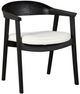 Nest Home Collections Vanessa Barbury Pearl /Matte Black Arm Chair-0