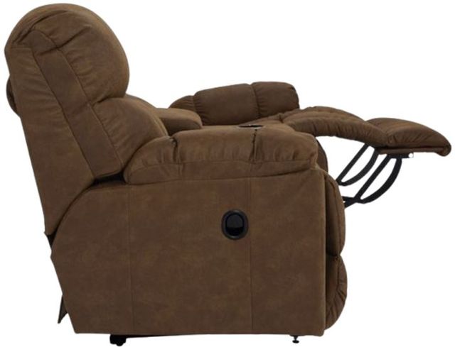 La-Z-Boy® Trouper Whiskey Manual Reclining Loveseat with Console-4