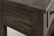 International Furniture Direct Dark Teak Black Sofa Table-3
