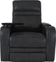 RowOne Cortés Home Entertainment Seating Black 2-Arm Power Recliner-2
