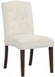 Fairfield® Customizable Entree Dining Camel Short Back Armless Stack Chair with Tobacco Legs and Buttons-0