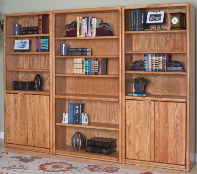 Martin Furniture Contemporary Red Oak Bookcase-1