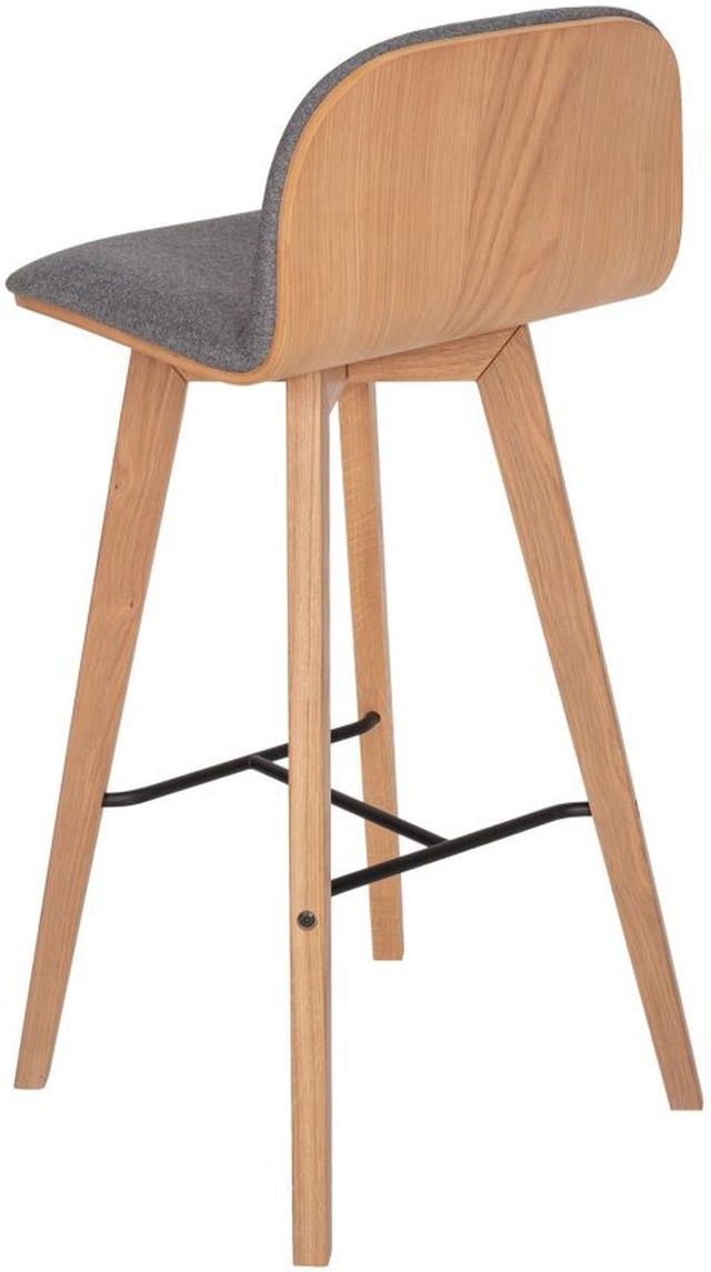 Moe's Home Collection Napoli Grey Bar Stool-2