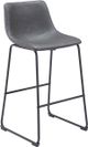 Zuo® Modern Smart 2-Piece Charcoal Bar Stool Set-0