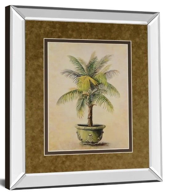 Classy Art Potted Palm I Mirror Framed Wall Art-0