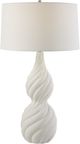 Uttermost® Twisted Swirl Chalk White Table Lamp-3