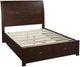 Winners Only® Union Dark Brown King Sleigh Storage Bed-2