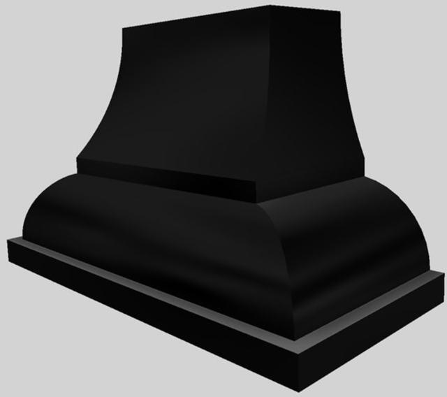 Vent-A-Hood® Designer Series 48" Black Wall Mounted Range Hood-1