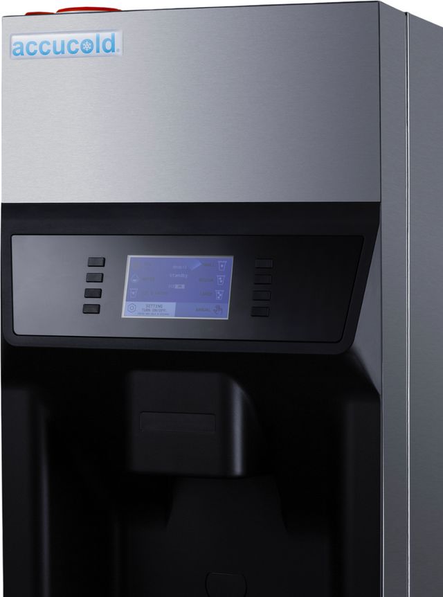 Accucold® 14" 220 lb. Stainless Steel Ice and Water Dispenser-3