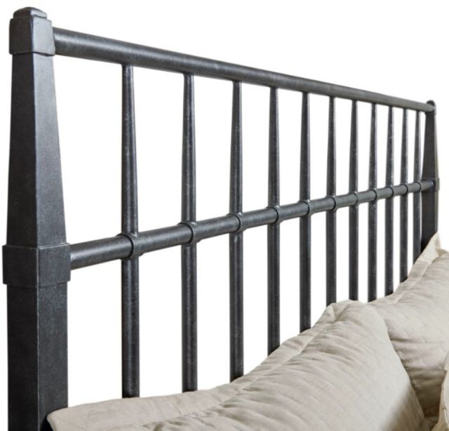 Kincaid® Acquisitions Sylvan Black King Metal Rod Bed-1