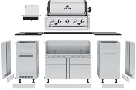 Broil King® Imperial™ S 590i 5-Burner Stainless Steel Built In Natural Gas Grill-4