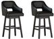 Signature Design by Ashley® Tallenger 2-Piece Black/Dark Brown Bar Stool Set-0