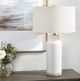 Uttermost® Albany White Table Lamp-1